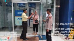 Kanit Samapta Polsek Rangkasbitung Polres Lebak Patroli Mobile Ke Bank BRI