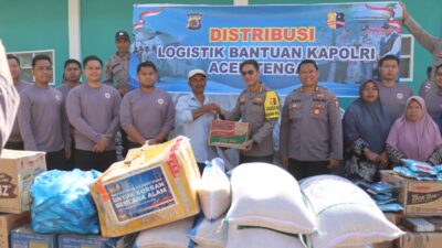 Bantuan Logistik Kapolri untuk Warga Terdampak Tiba Lagi, 34 Posko Pengungsi Aceh Tengah Disentuh
