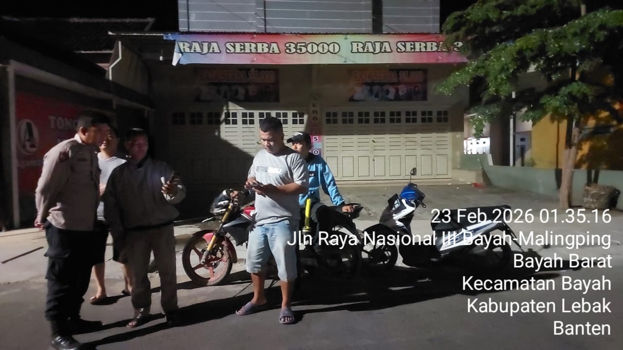 Cegah Gangguan Kamtibmas Jajaran Polsek Bayah Polres Lebak Tingkatkan Patroli Di Bulan Ramadhan