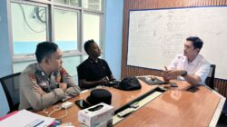 Bhabinkamtibmas Polsek Rangkasbitung Polres Lebak Sambangi Kepala SPPG Sampaikan Pesan Kamtibmas