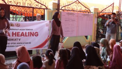 Sentuhan Trauma Healing Mahasiswa STIK 83 untuk Anak-Anak di Masjid KMAP Aceh Tengah