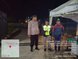 Anggota Polsek Maja Polres Lebak Laksanakan Patroli Malam Hari Antisipasi Gangguan Kamtibmas