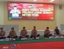 Perkuat Sinergi Dengan Insan Pers,Kapolres Lebak Gelar Buka Puasa Bersama 