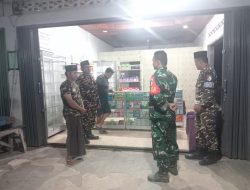 Kegiatan Patroli dan (Komsos) Malam Koramil 420-08/Tabir Berjalan Aman dan Lancar