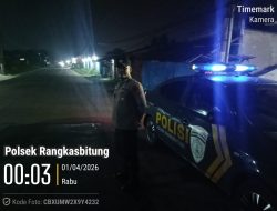 KSPKT III Polsek Rangkasbitung Polres Lebak Rutin Patroli Bluelight Cegah C3 dan Balapan Liar