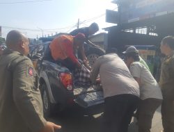 Respon Cepat Dumas Melalui 110 Polsek Rangkasbitung Polres Lebak Evakuasi di Duga ODGJ Bersama Satpol PP Kabupaten Lebak