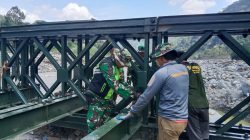 Satgas Gulbencal Kodim 0106/Aceh Tengah Terus Genjot Pembangunan Jembatan Bailey
