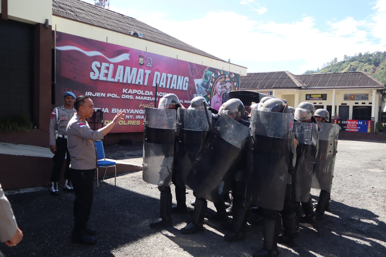Terus Asah Kemampuan, Polres Aceh Tengah Intensifkan Latihan Pengendalian Massa