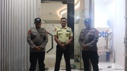 Kanit Samapta Polsek Rangkasbitung Polres Lebak Patroli Obvit Ke Bank BTN Cabang Rangkasbitung