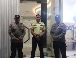 Kanit Samapta Polsek Rangkasbitung Polres Lebak Patroli Obvit Ke Bank BTN Cabang Rangkasbitung