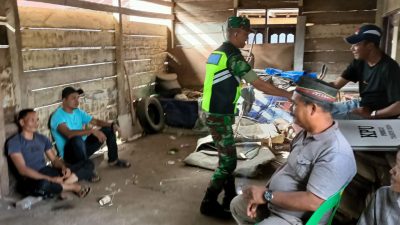Babinsa Koramil 08/Silihnara Jalin Komunikasi Sosial Bersama Warga Binaan