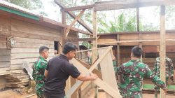 Satgas TMMD ke 128 Kodim 0420/Sarko Cek Kesiapan Pembangunan RTLH Rumah Lukman