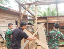 Satgas TMMD ke 128 Kodim 0420/Sarko Cek Kesiapan Pembangunan RTLH Rumah Lukman