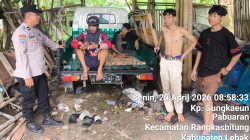 Bhabinkamtibmas Polsek Rangkasbitung Polres Lebak Giat Sambang Ke Warga Desa Pabuaran Sampaikan Pesan Kamtibmas